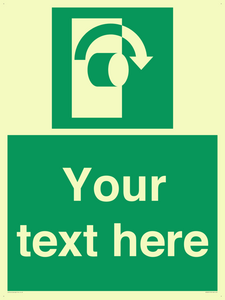 Custom Turn Clockwise Sign